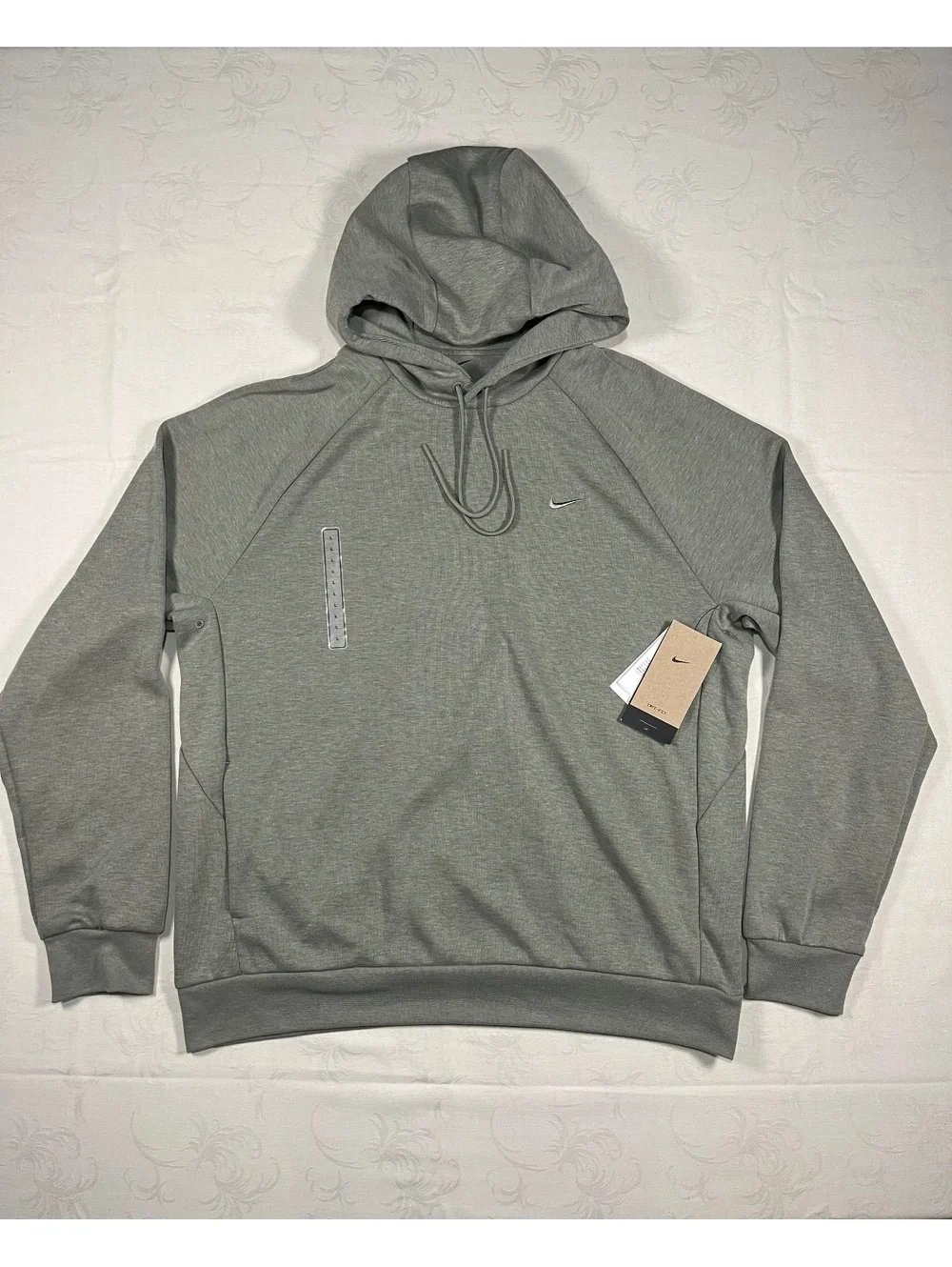 Nike Training Sportswear Solo Swoosh Training Fleece Hoodie Olive Green Large
